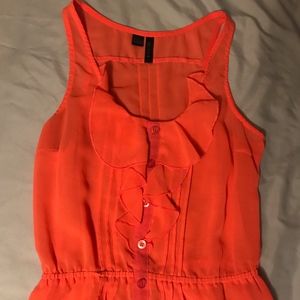 Full Tilt Coral Blouse Tank Top